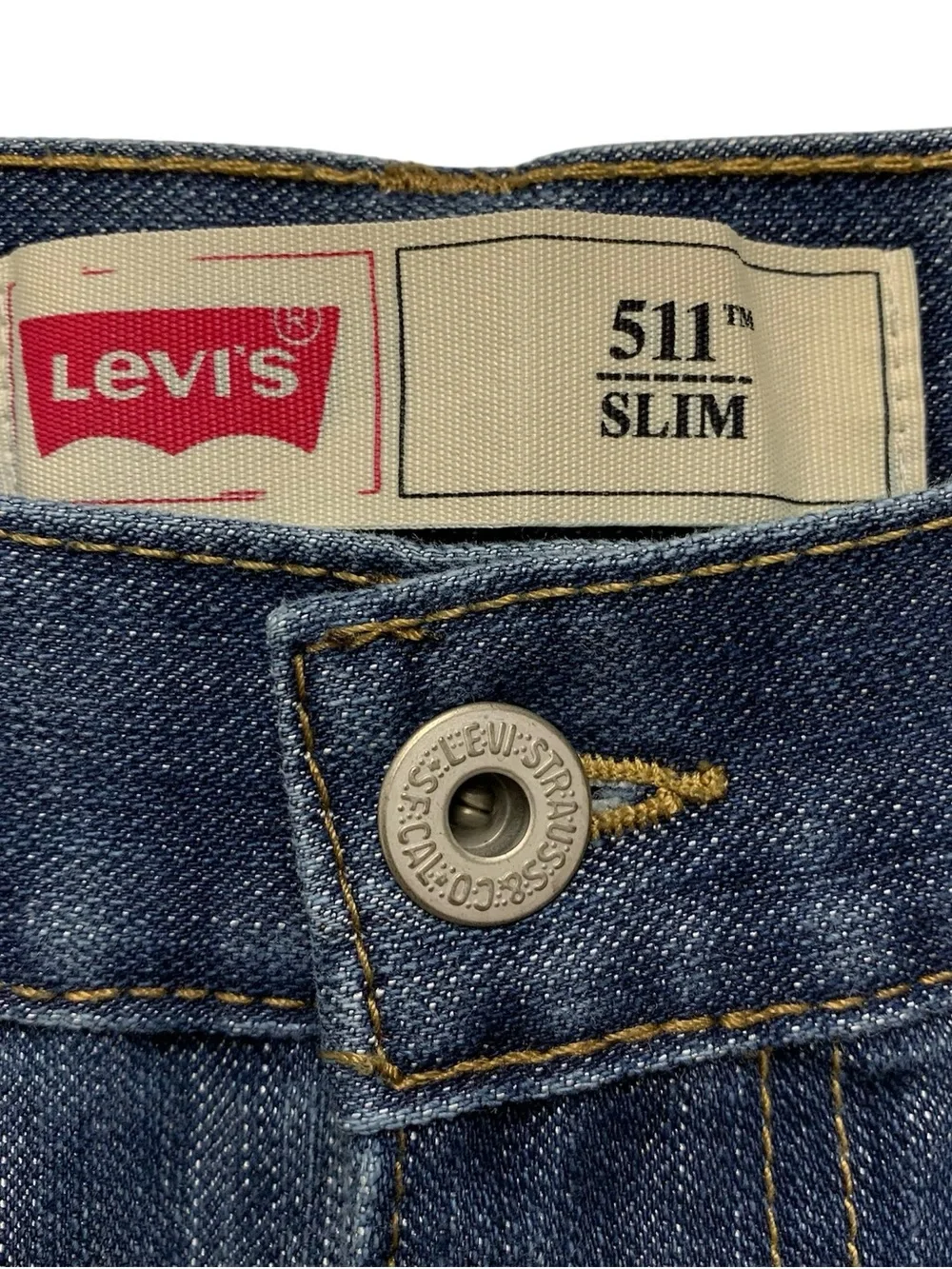 Levis 511 Slim Jeans Mens 29x29 Boys 18 Regular Blue Zip Fly